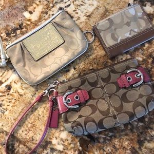 Coach wristlets and wallets